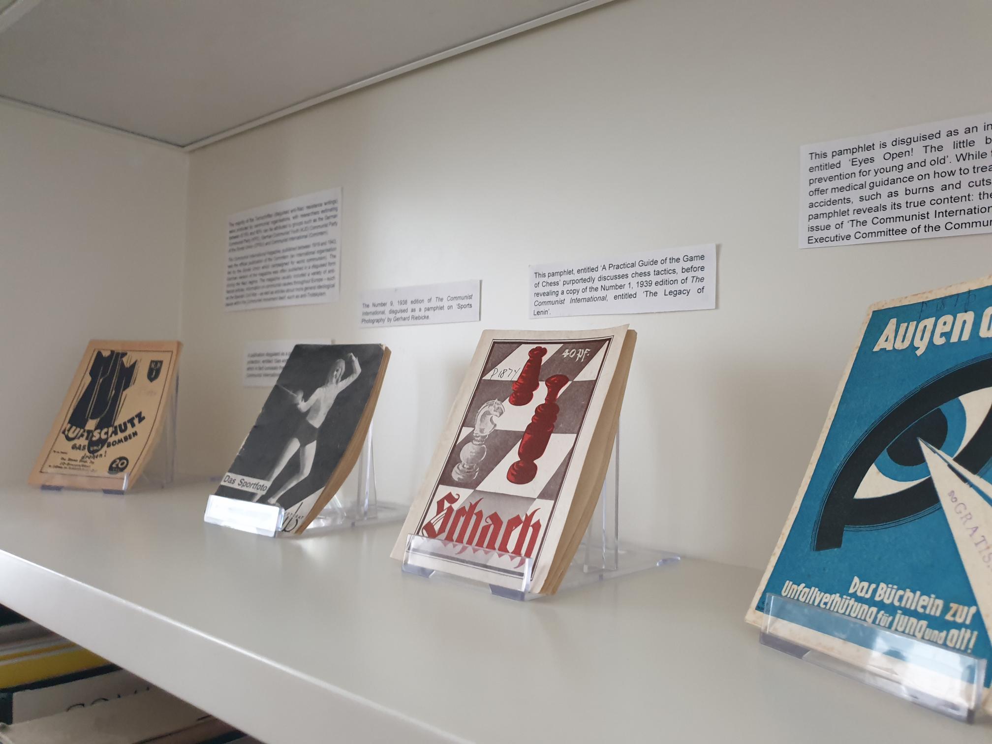Exhibition in the Reading Room of The Wiener Holocaust Library