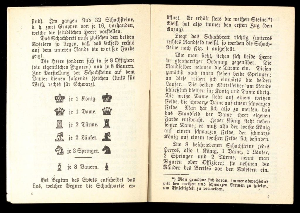 Pages from publication ‘Chess: A Practical Guide to the Game of Chess’', 1939 pamphlet